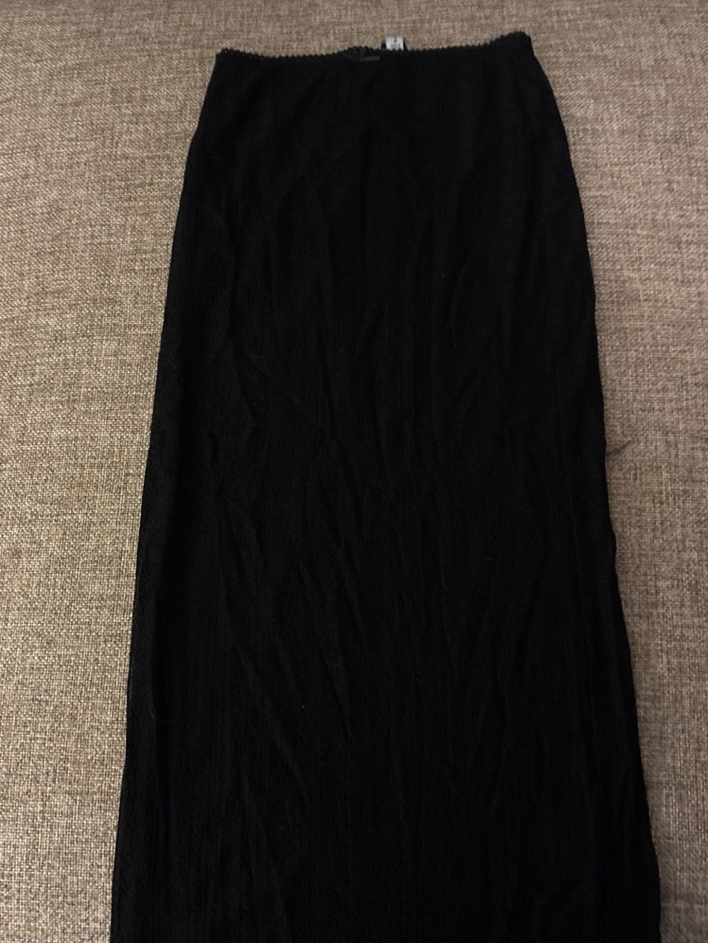 Urban Outfitters Black Maxi Skirt - Sleek Ribbed Design